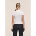 Casall Defined Rib Tee   White   L