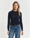Gant Genser i ekstra fin merinoull med rund hals EVENING BLUE XL