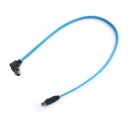 Eletra SATA M M90 Latch 30CM kabel Flat blå