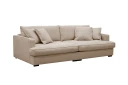 Rossita Lyx 3 seters ekstra dyp sofa i stoff   Lysebrun