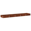 vidaXL Hevet Hagebed Rusten 400 x 80 x 24 cm papp