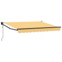 vidaXL Uttrekkbar markise sand 3 x 2,5 m Polyester og Metall