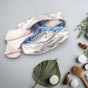 Karen Toiletry Bag Blå/hvid brokade