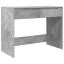 vidaXL Skrivebord med skuff BetongGrå 100 x 50 x 78 cm Konstruert tre