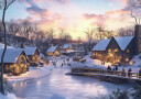 Pictufy Winter Village 2 Plakat Plakat / 70x100cm