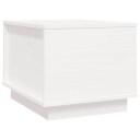  Salongbord hvit 40x50x35 cm heltre furu
