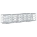  Gabion hevet seng 2 pcs sølv 260 x 60 x 55 cm Galvanisert Stål