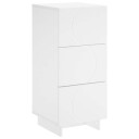 vidaXL Skjenk Hvit 33,5 x 34,5 x 75 cm Konstruert tre