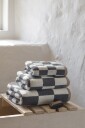 Mette Ditmer RETRO guest towel Dark grey 2-pack