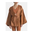 Deha Dame Bluser & Skjorter Brun L,