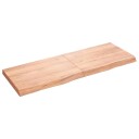 Benkeplate til bad lysebrun 140x50x 2-6  cm behandlet heltre