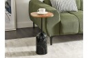 Faust Sidebord 30 cm - Svart/Lyst tre