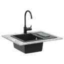  Vask Svart 560 x 460 mm 80% kvarts og 20% harpiks
