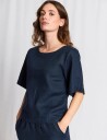 Bruun & Stengade Bs Lucianne Regular Fit Top Navy XL