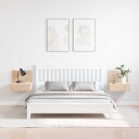  Vegghengt nattebord med skuff Veggmontert 2 pcs Brun 42 x 32.5 x 40 cm