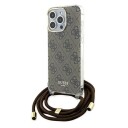 Apple Guess iPhone 15 Pro Max Deksel Crossbody Cord Brun