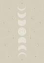 Phases of the Moon Celestial Lunar Cycle Plakat Plakat / 21x30cm