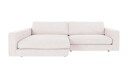 Rowico Home Duncan 3 seters sofa med sjeselong V Hvit Greg 1 258 x 150 x 78 cm Hvit