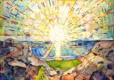 The Sun by Edvard Munch plakat Plakat / 70x100cm