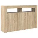  Serviesskap Sonoma eik 116 x 30 x 75 cm Konstruert tre