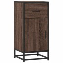  Skjenk brun eik 35,5x35x76 cm konstruert tre og metall 8721102840227