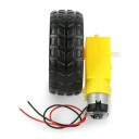 Motorhjul 65x26mm 5V med girkasse og ledninger