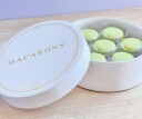 Makroneske Rund 18cm 14stk Hvit 