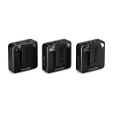 RØDE Wireless GO Gen3 trådløst mikrofonsystem 2 TX + 1 RX + Interview Go håndholdt adapter svart