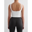 aim´n Ribbed Seamless Shaping Bralette - White - L