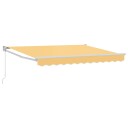 vidaXL Uttrekkbar markise sand 3,5 x 2,5 m 100% polyester og aluminium
