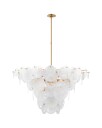 Loire Chandelier Gild/White Glass XL