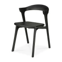Ethnicraft Bok Spisestol svart eik/black leather