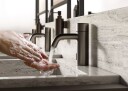 Silhouet Touchless Public Servantkran Borstet Grafitt