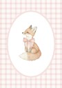 Charming Fox Pink Bow Plakat / 21x30