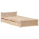  Sengeramme uten madrass 90x190 cm heltre furu