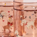 Konges Sløjd 2 Pack Glitter Cups Woof Letter Rose