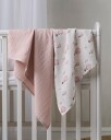 Borganäs Musselintepper Ballong 70x70 2-Pakk Rosa