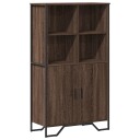  Highboard brun eik 79,5x35,5x137,5 cm konstruert tre 8721102834776