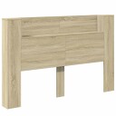  Hodegavlskap med LED med hylle Sonoma 160 x 16,5 x 103,5 cm