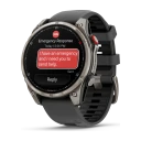 Garmin Fenix 8 Pro 47Mm Lte Amoled Sapphire Titan With Graphite Band one_size