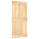  Skyvedør NARVIK Naturlig og svart 100 x 210 cm 213,5 cm