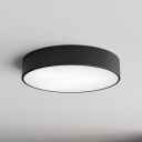 TEMAR LIGHTING Cleo 400 taklampe svart sensor IP54 Ø 40 cm metall