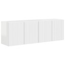  TV Veggskap Veggmontert 2 pcs Høyglanset hvit 59,5 x 31 x 40 cm