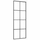  76x205cm ESG Glass Og Aluminium