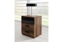 Bovera Nattbord 41x46 cm - Teak/Svart