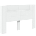  Hodegavl med hylle Hvit 160 x 16,5 x 103,5 cm Konstruert tre