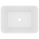 vidaXL Luksuriøs servant matt hvit 41x30x12 cm keramisk