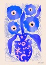 Blue Flowers Matisse Plakat Plakat / 50x70cm