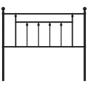  Sengegavl i metall svart 107 cm