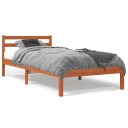 vidaXL Sengeramme brun 100x200 cm heltre furu 8721012361676